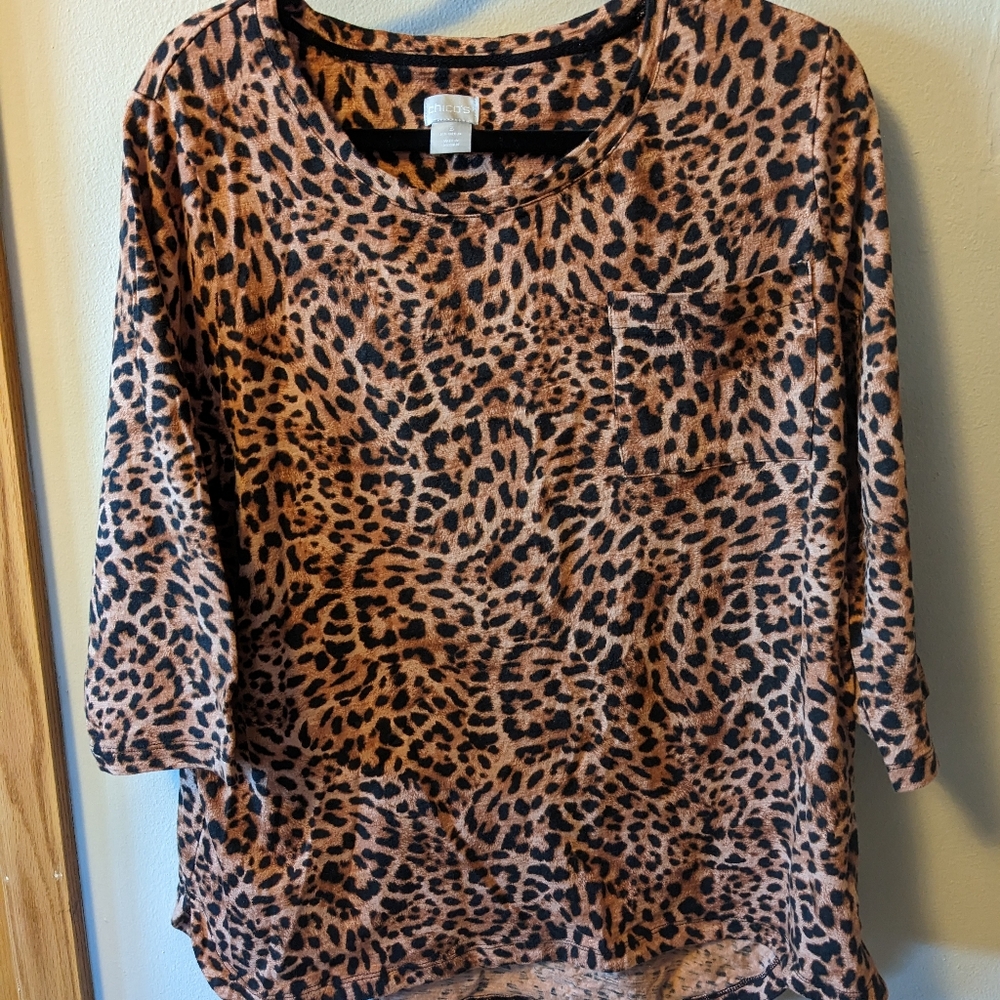 Chico's Leopard Print Top